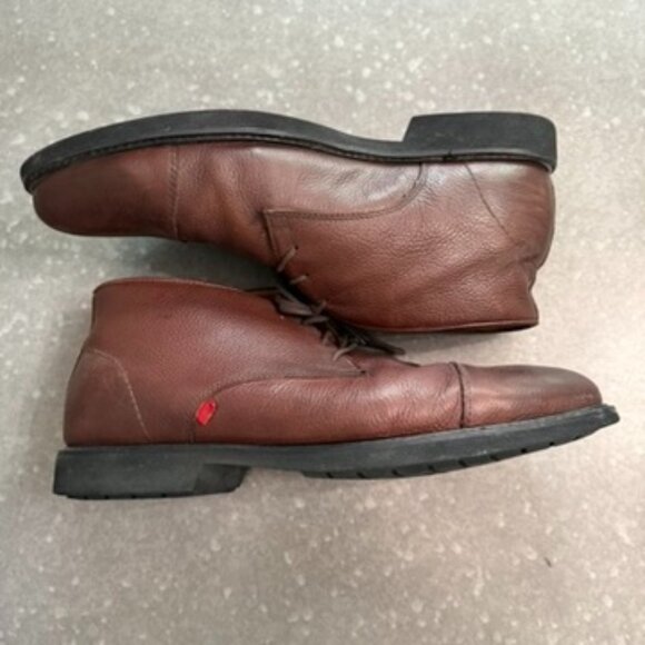 Burgundy Leather Cap Toe Chukka Boots – Size 12 - Picture 4 of 16